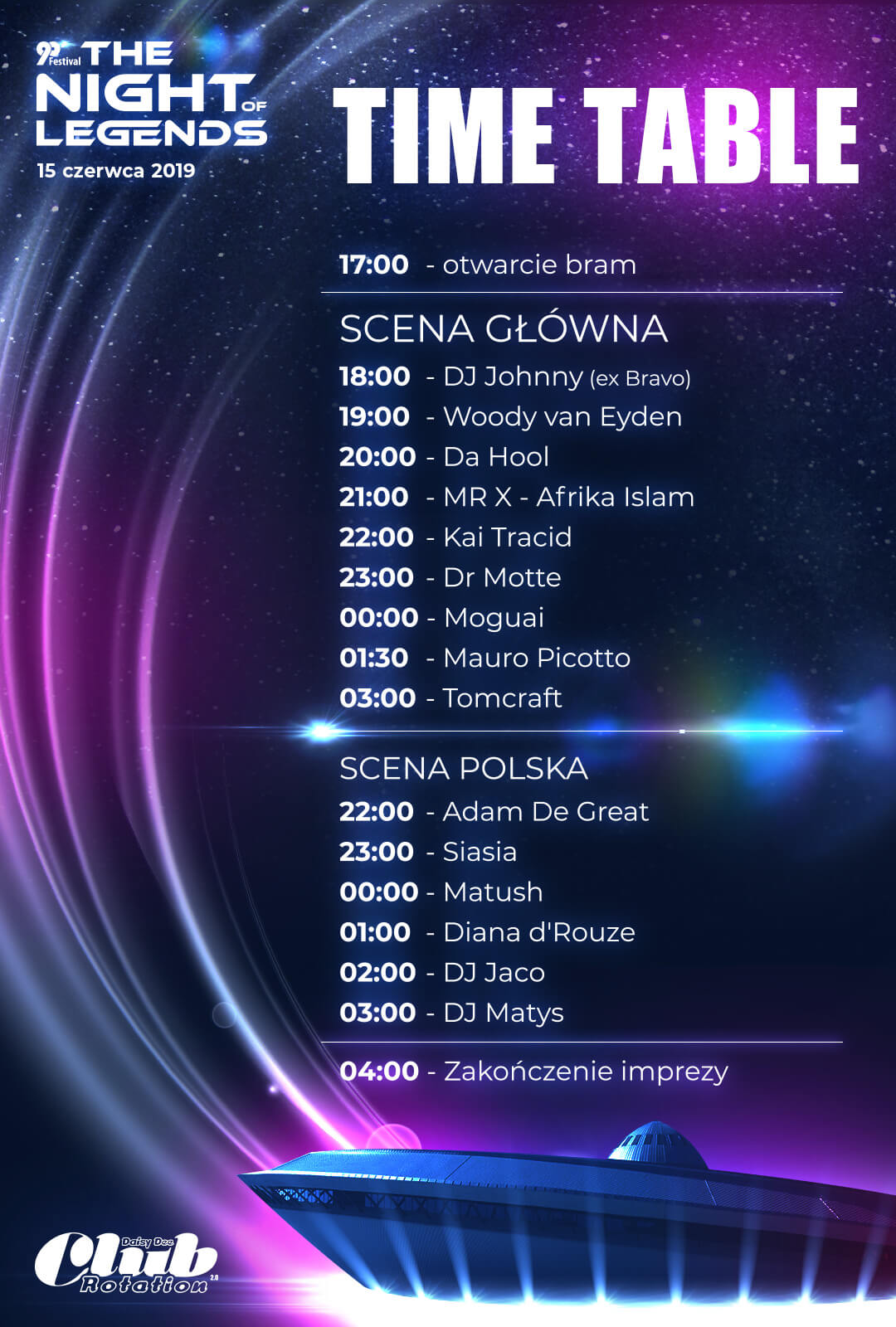 timetable NofL 2019